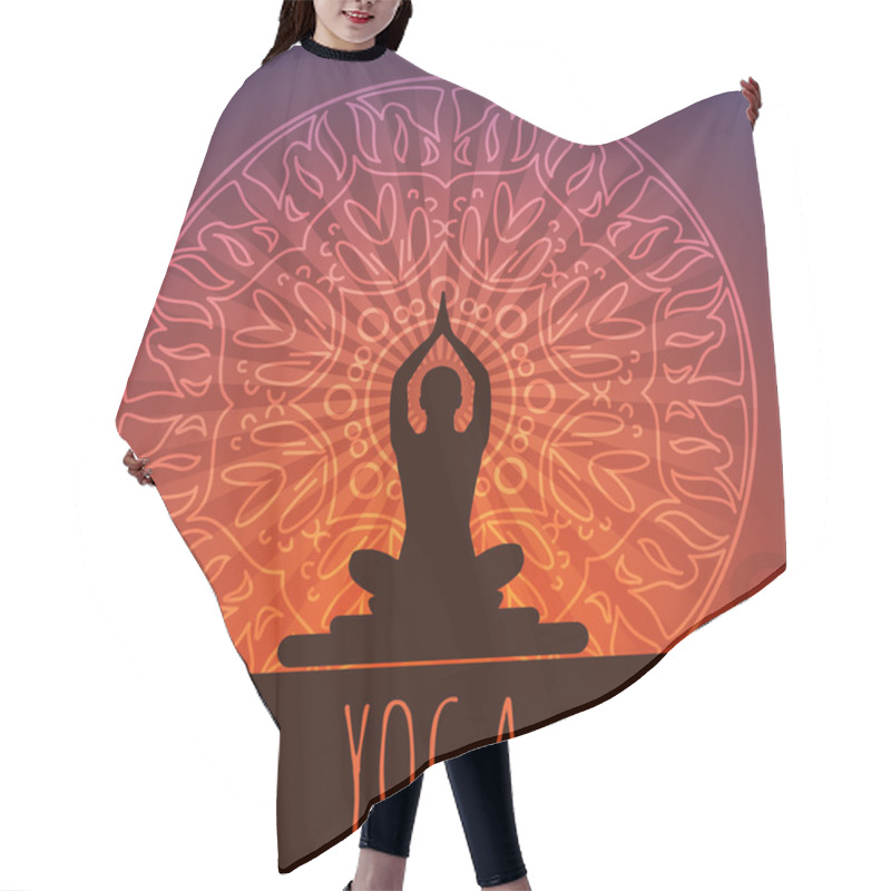 Personality  Yoga Background. Hair Cutting Cape