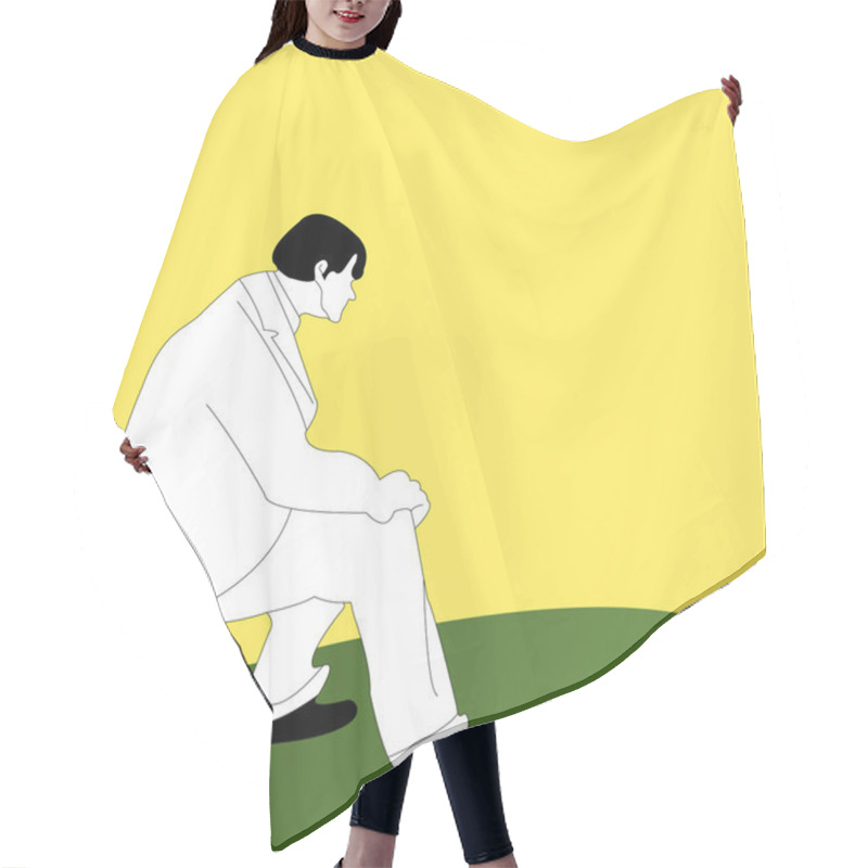 Personality  Resting Man Hair Cutting Cape