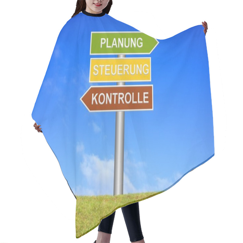 Personality  Signpost - Planning Controlling Strategy Hair Cutting Cape