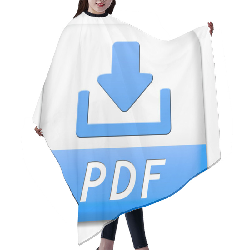 Personality  PDF Download Button Hair Cutting Cape