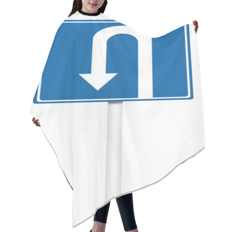 Personality  Informative Traffic Sign - Place For Reversal Hair Cutting Cape