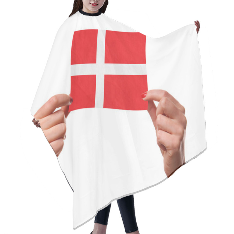 Personality  The Danish Flag Hair Cutting Cape