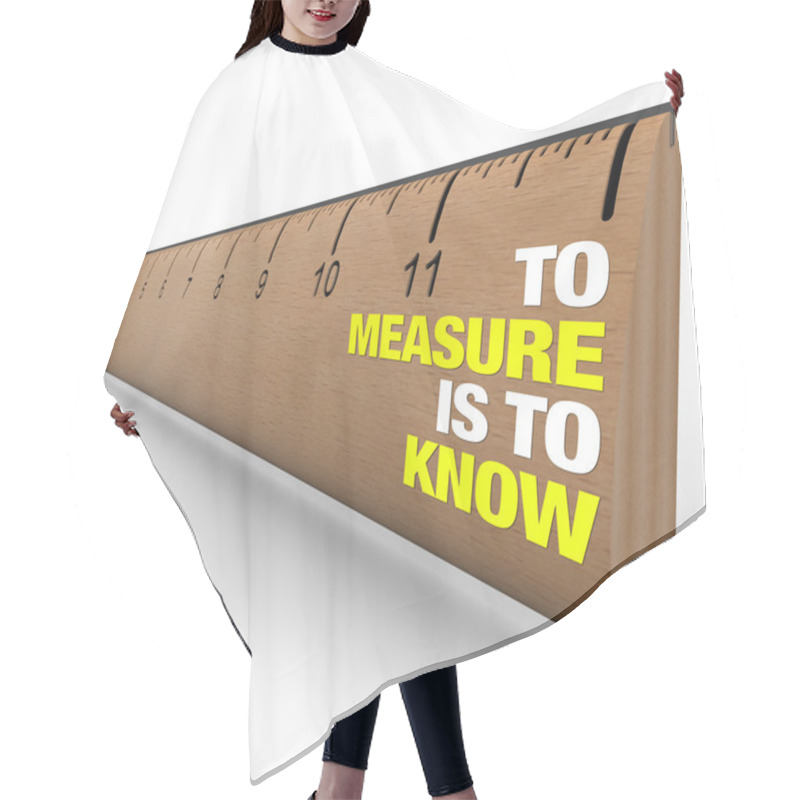 Personality  Ruler - To Measure Is To Know - Importance Of Metrics Hair Cutting Cape