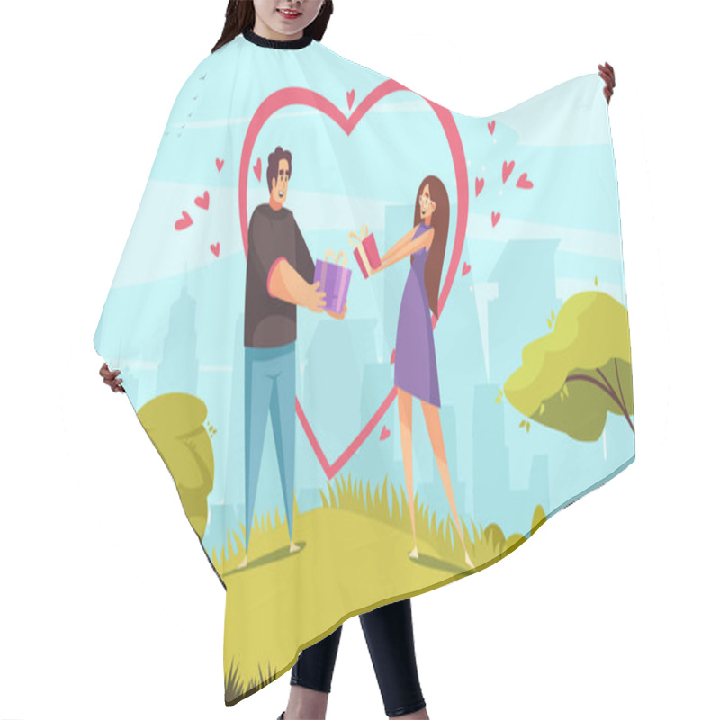 Personality  Valentines Day Outdoor Composition Hair Cutting Cape