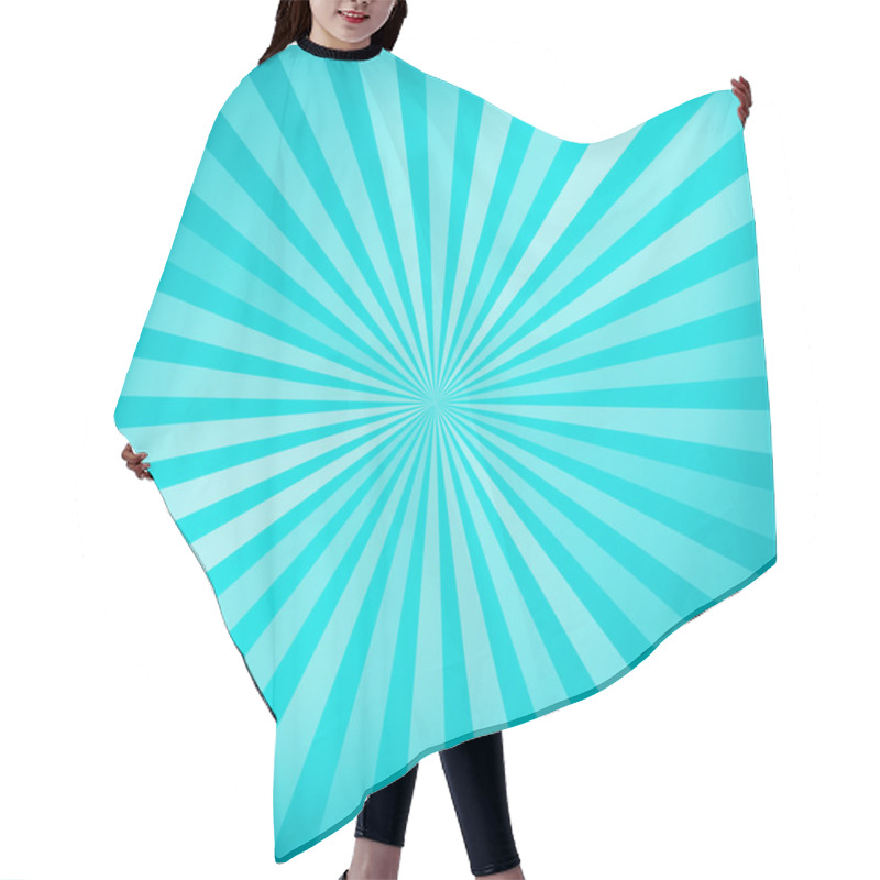 Personality  Blue Rays Background Hair Cutting Cape