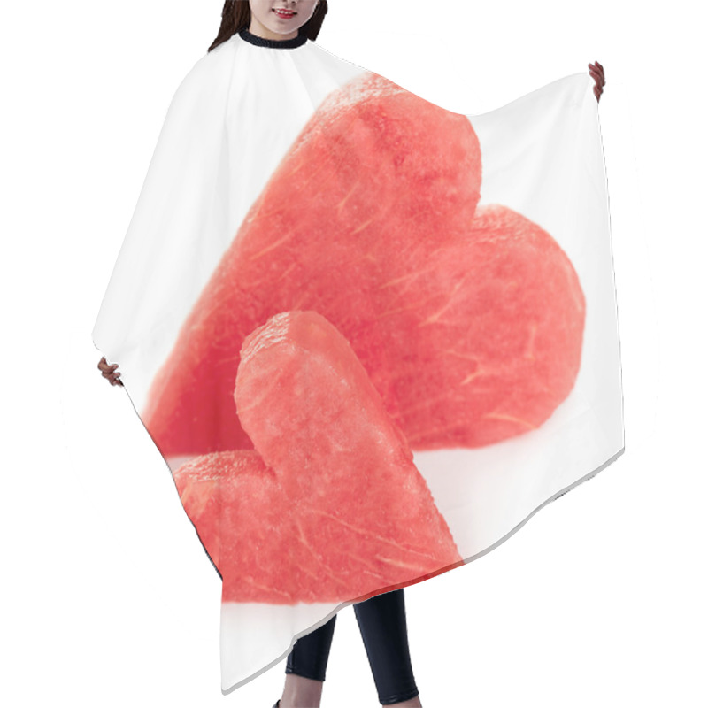 Personality  Heart Shaped Pieces Of Watermelon Hair Cutting Cape