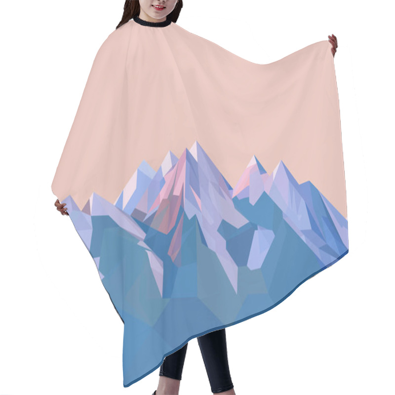 Personality  Polygonal Mountains Hair Cutting Cape