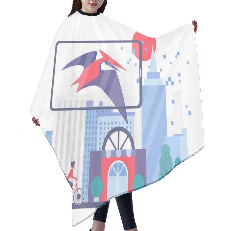 Personality  Enhanced Version Of Real Physical World With Augmented Reality Hair Cutting Cape