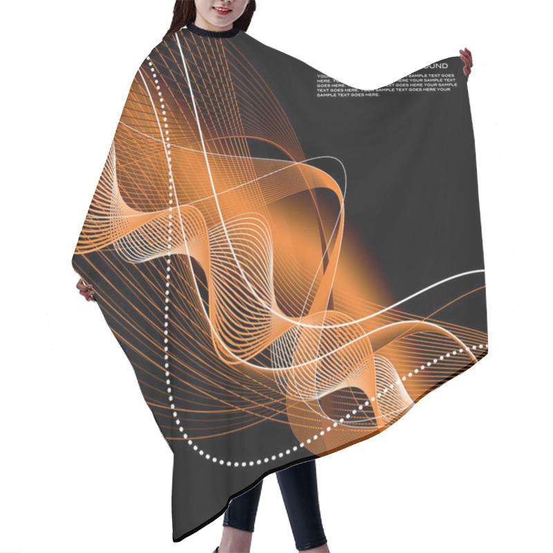 Personality  Abstract Background. Vector Illustration. Hair Cutting Cape