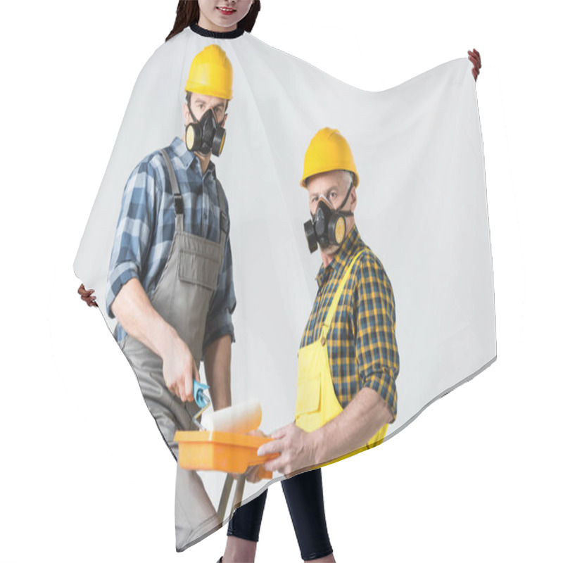 Personality  Workmen With Paint Roller Hair Cutting Cape