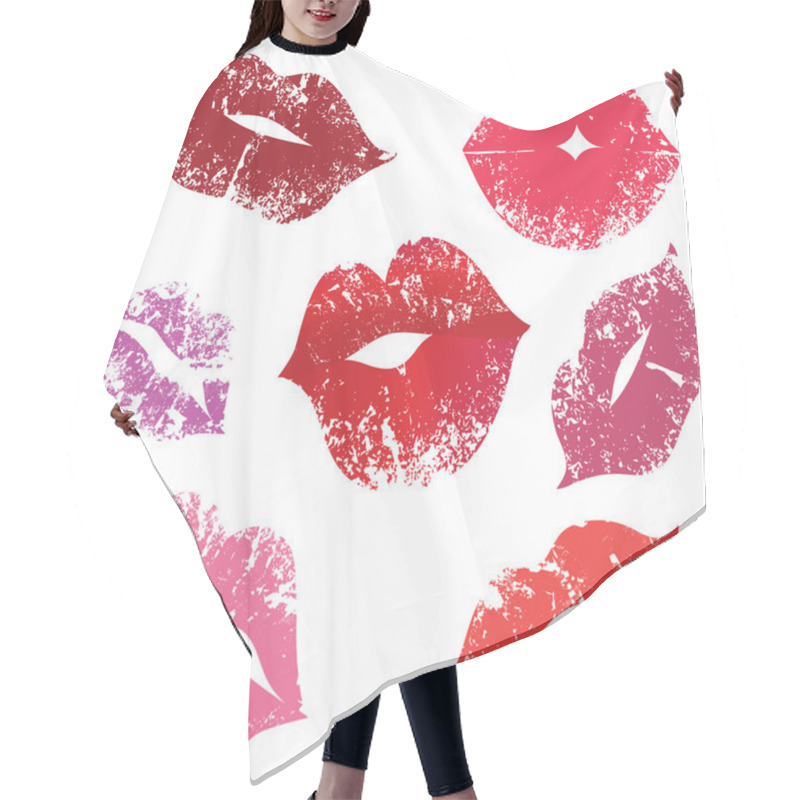 Personality  Print Of Lips, Kiss Hair Cutting Cape