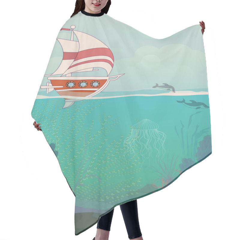 Personality  Sailing Poster - Summer Holidays Poster Hair Cutting Cape