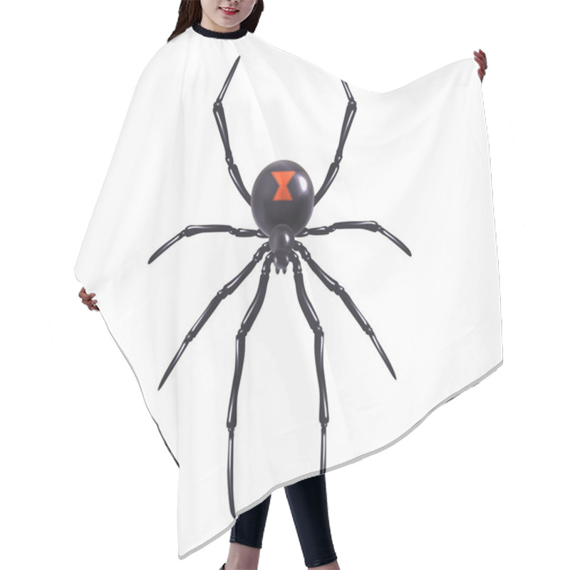 Personality  Realistic Spider Isolated Hair Cutting Cape