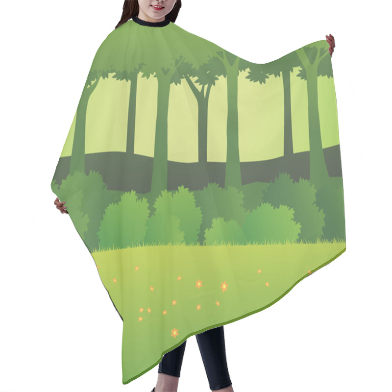 Personality  Forest Background Hair Cutting Cape