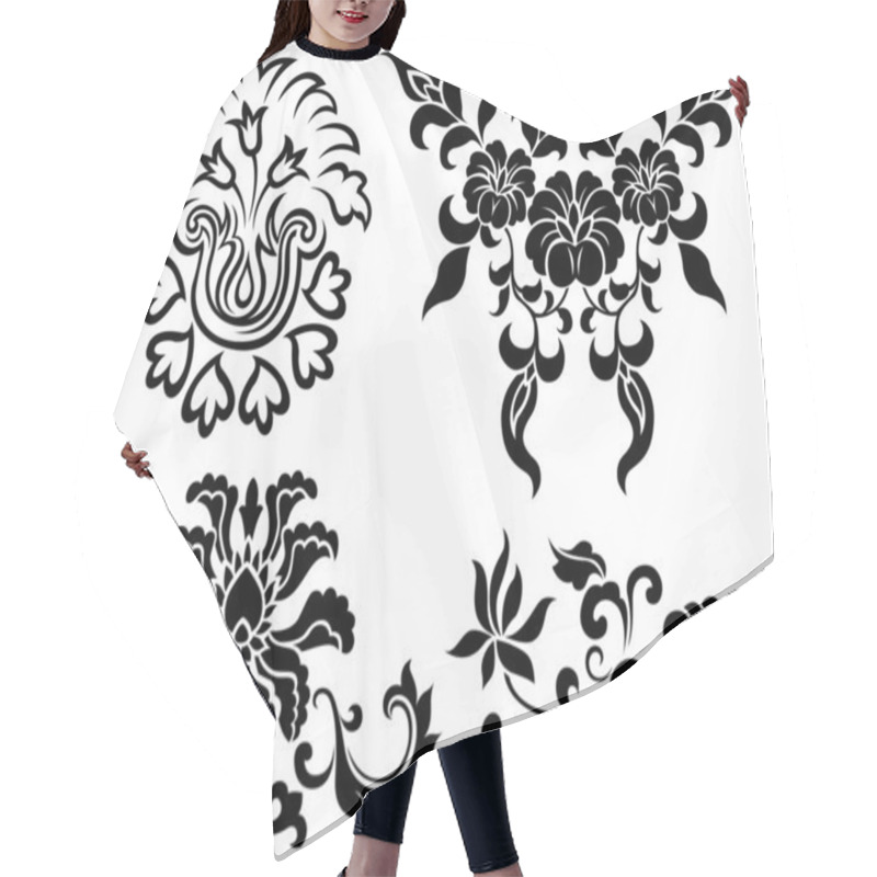 Personality  Flower Creative Element Set Hair Cutting Cape