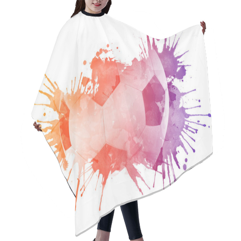 Personality  Soccer Ball Hair Cutting Cape