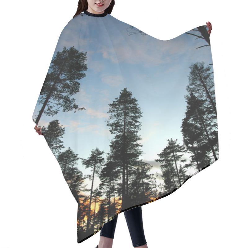 Personality  Tree Background Hair Cutting Cape