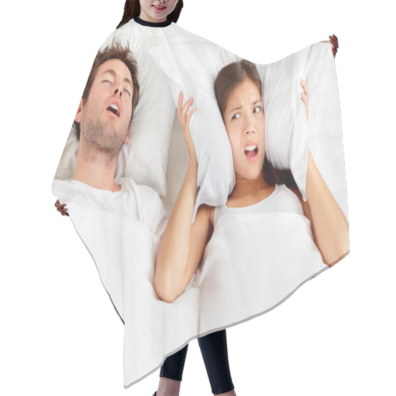 Personality  Snoring Man - Couple In Bed Hair Cutting Cape