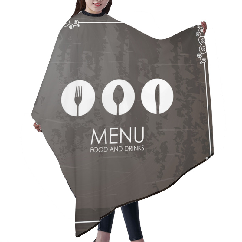 Personality  Cutlery Icons Hair Cutting Cape