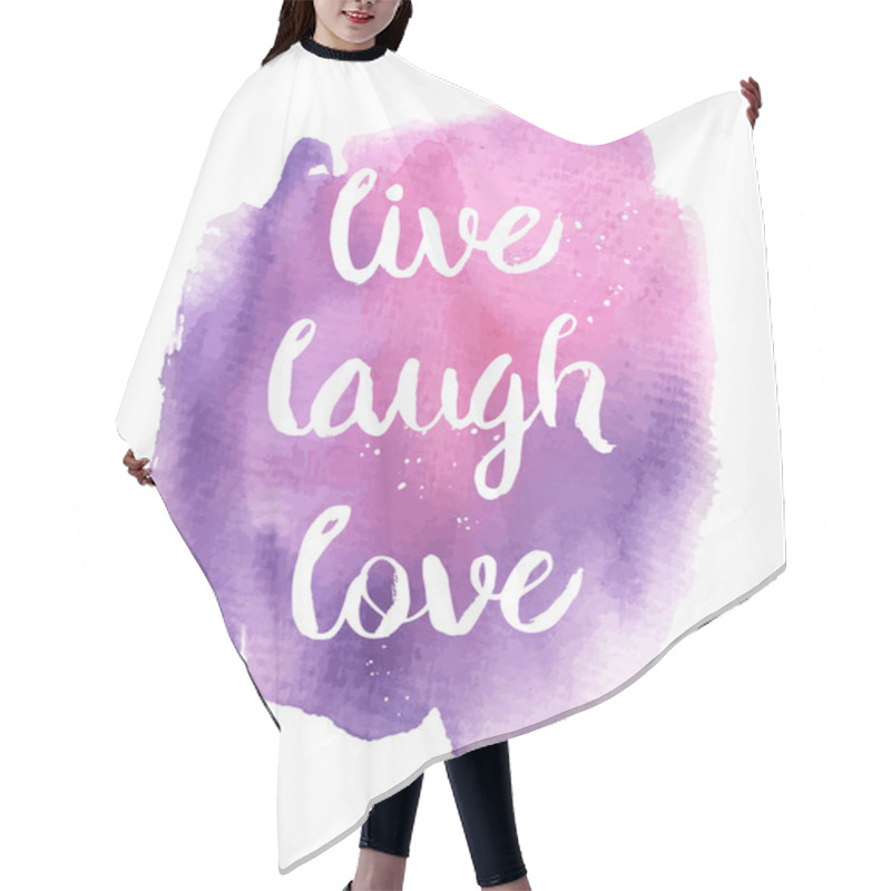 Personality  Live, Laugh, Love Phrase Hair Cutting Cape