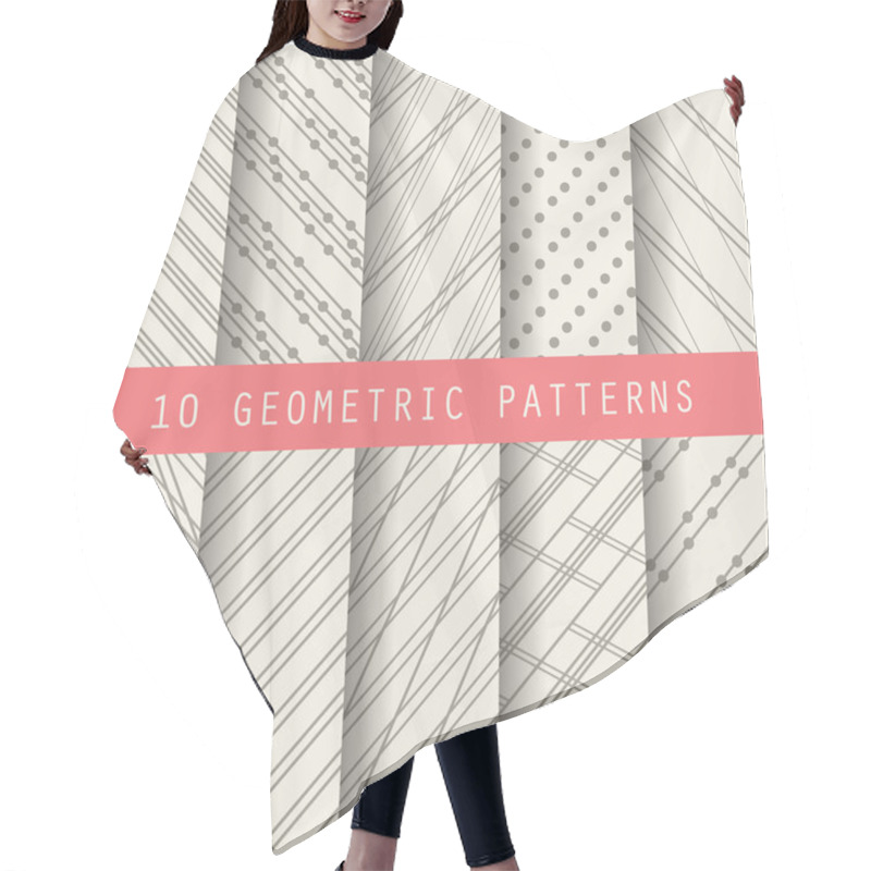 Personality  10 Different Brown Patterns Hair Cutting Cape