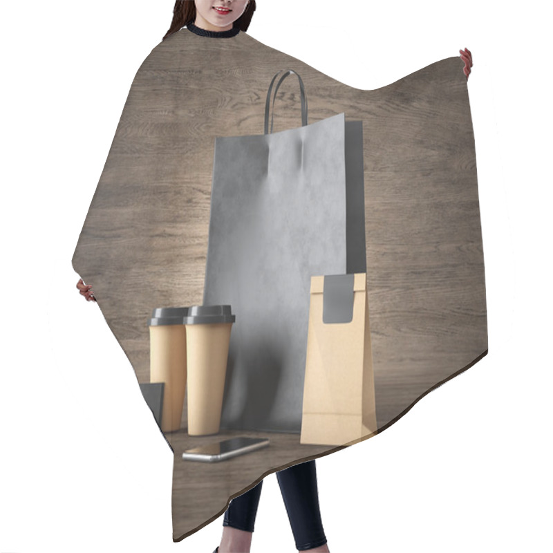 Personality  Set Of Different Objects Hair Cutting Cape