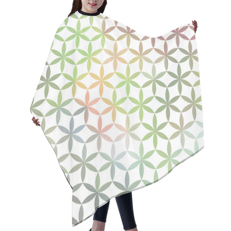 Personality  Pastel Minimalistic Background With Geometric Floral Ornament. Eps10 Hair Cutting Cape