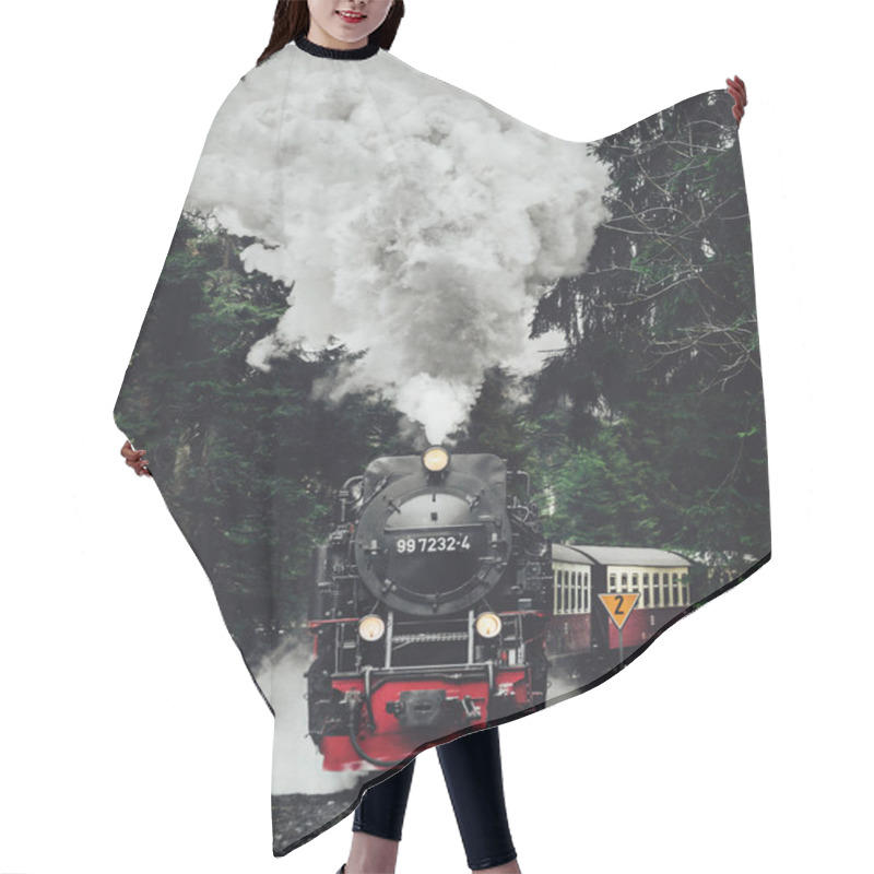 Personality  Famous Glacier Express Steam Locomotive In Mountains Of Switzerland Hair Cutting Cape