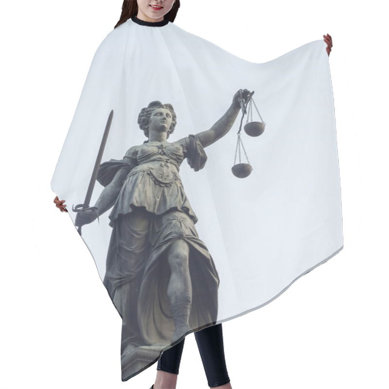 Personality  Photo Of Statue Of Lady Justice Statue In Frankfurt Hair Cutting Cape