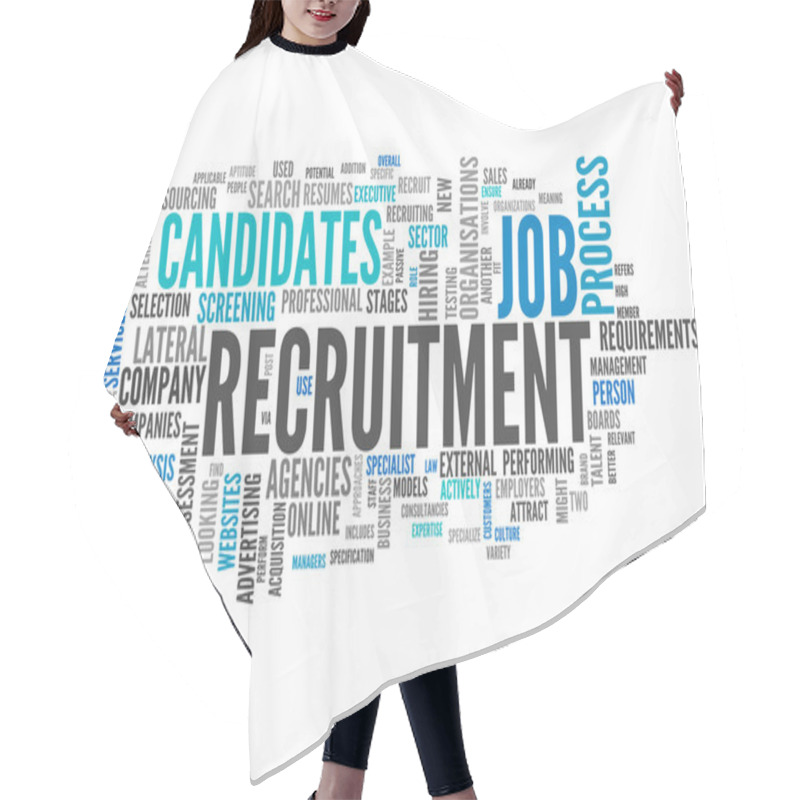 Personality  Word Cloud Recruitment Hair Cutting Cape