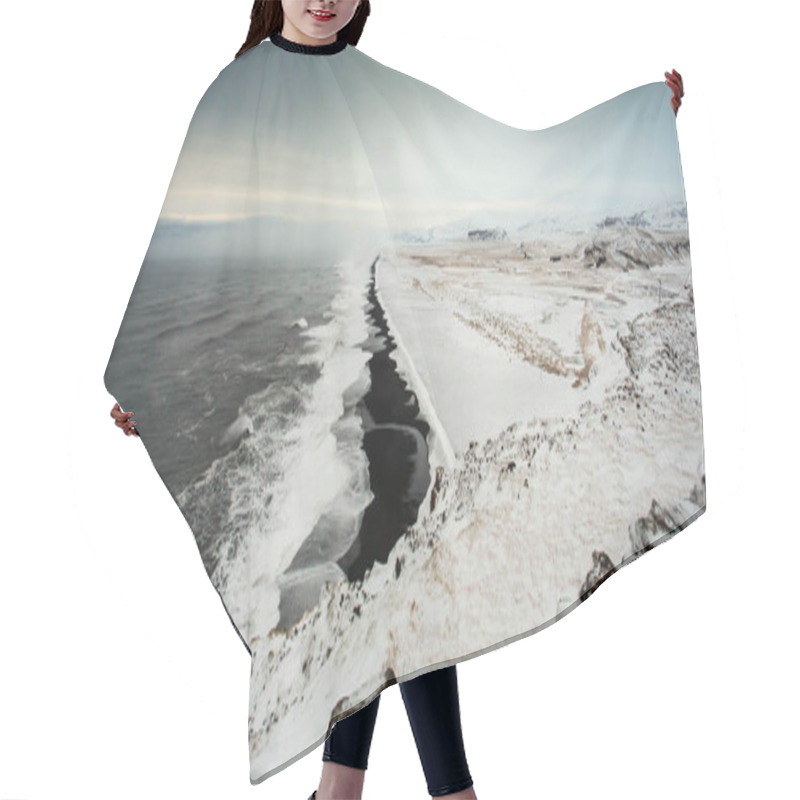 Personality  Artic Winter Landscape Hair Cutting Cape