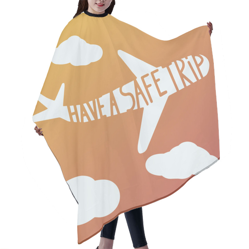 Personality  Phrase On Plane Hair Cutting Cape