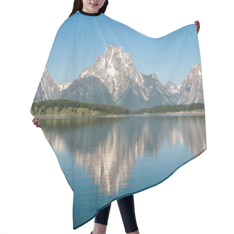 Personality  Morning On The Jackson Lake, Grand Teton National Park Hair Cutting Cape