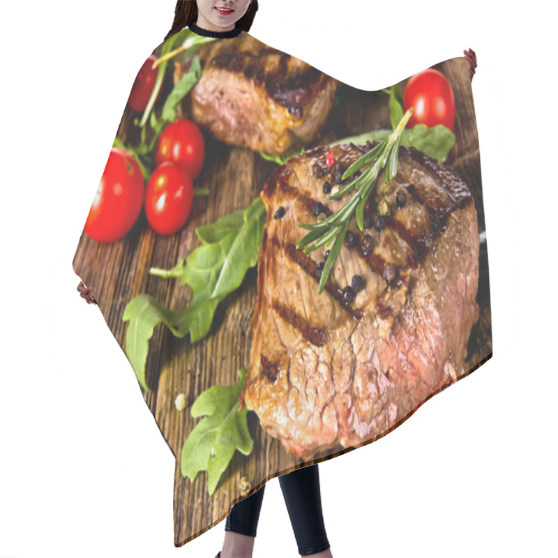 Personality  Beef Steak Hair Cutting Cape