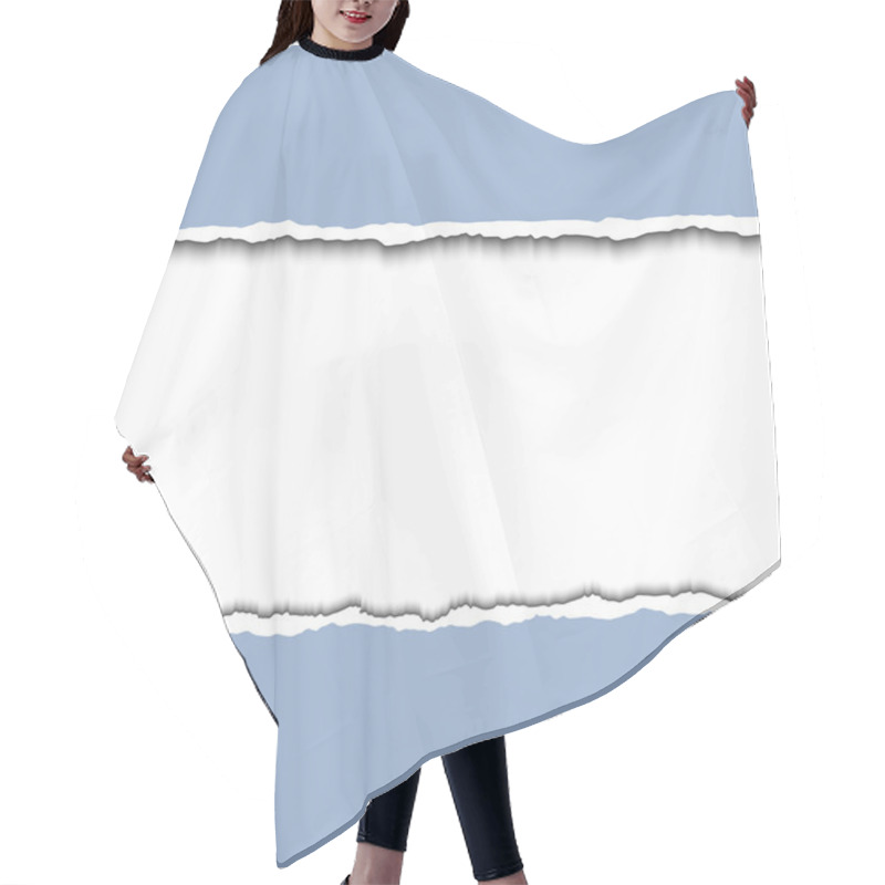 Personality  Torn Paper Hair Cutting Cape