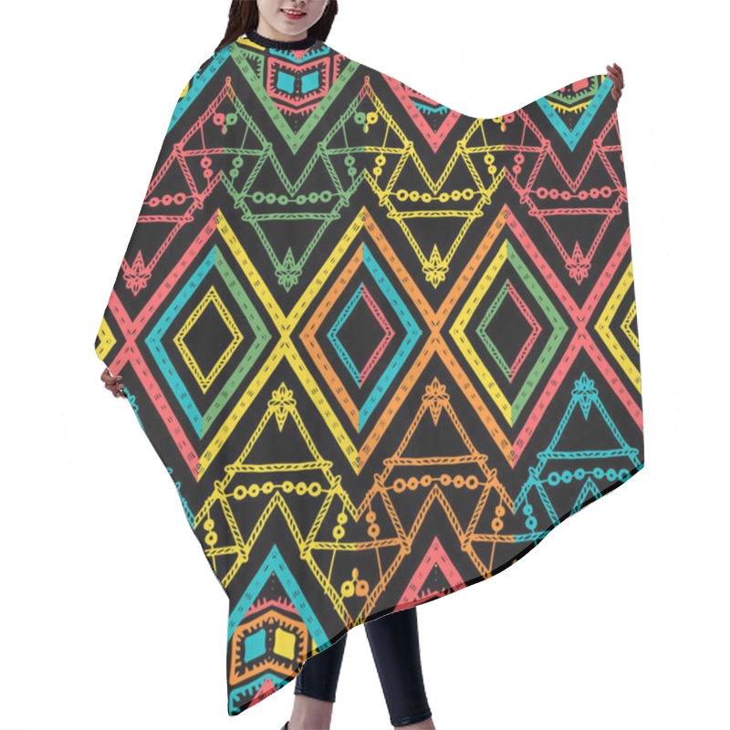 Personality  Abstract Zigzag Pattern For Cover Design Hair Cutting Cape