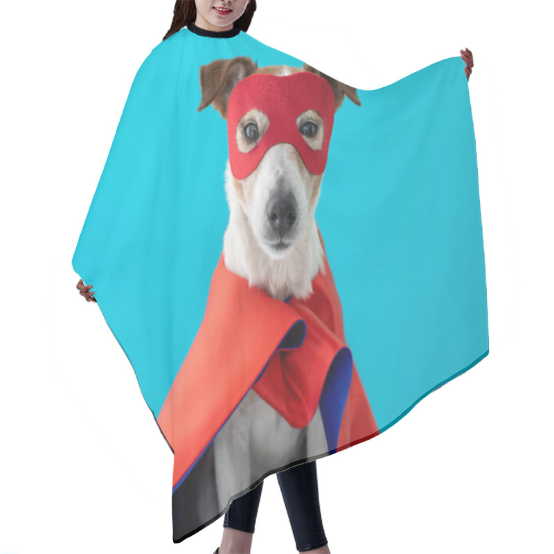 Personality  Dog Jack Russell Super Hero Costume Hair Cutting Cape