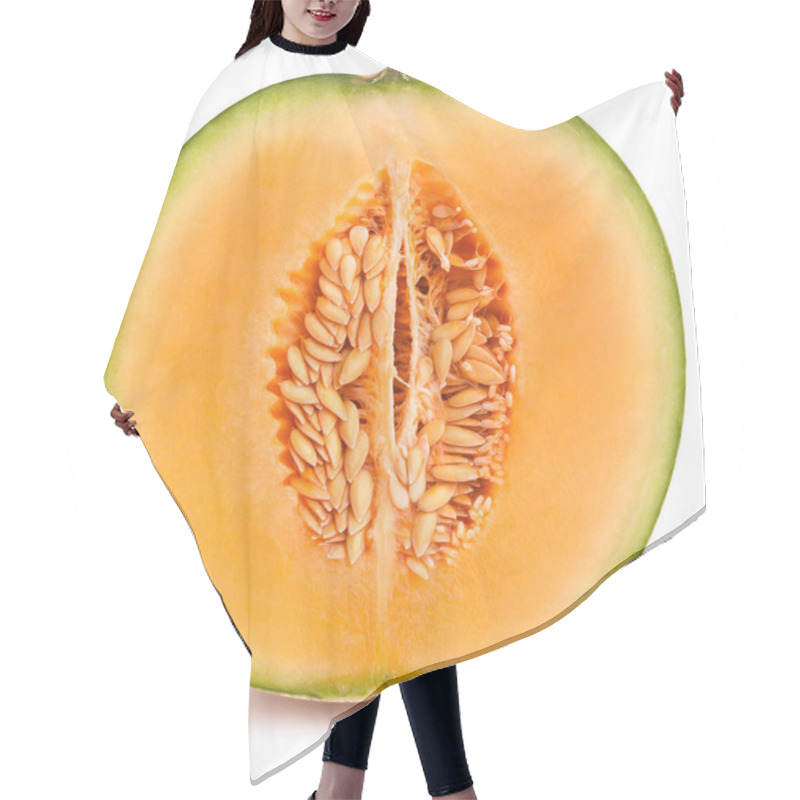 Personality  Sliced Cantaloupe Melon Path Isolated Hair Cutting Cape