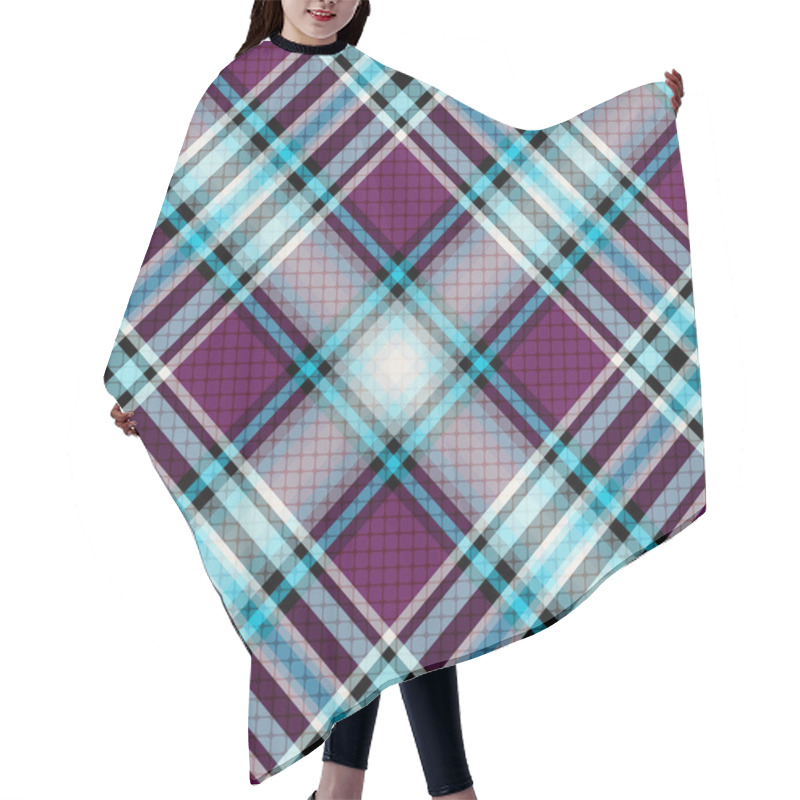 Personality  Repeating Blue-violet Pattern Hair Cutting Cape