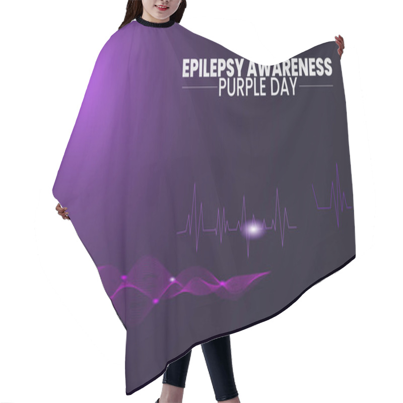 Personality  Purple Day For Epilepsy Awareness, Wear Purple, Raise Awareness, Support Epilepsy Hair Cutting Cape