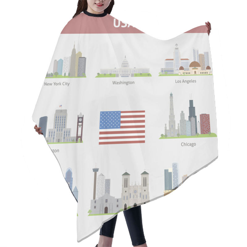 Personality  US Cities Hair Cutting Cape