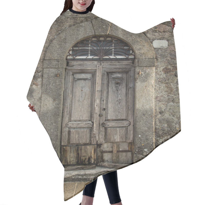 Personality  Entrance Door Texture Hair Cutting Cape