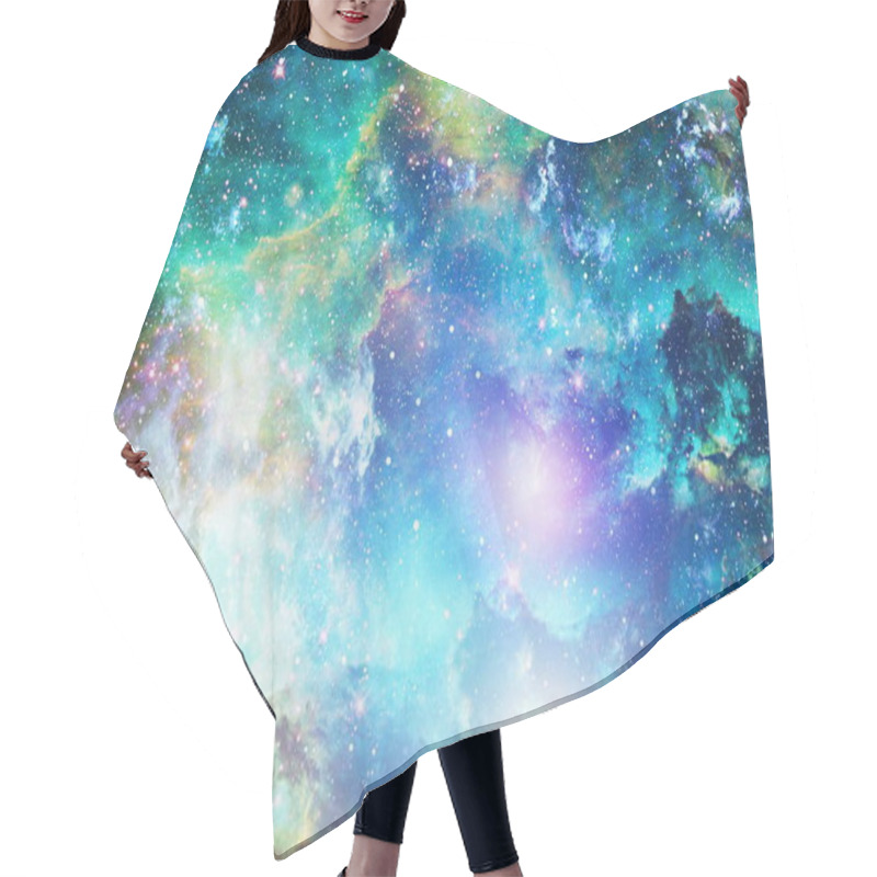 Personality  Futuristic Abstract Space Background. Night Sky With Stars And Nebula. Elements Of This Image Furnished By NASA Hair Cutting Cape