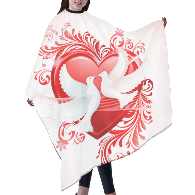 Personality  Love Birds Hair Cutting Cape