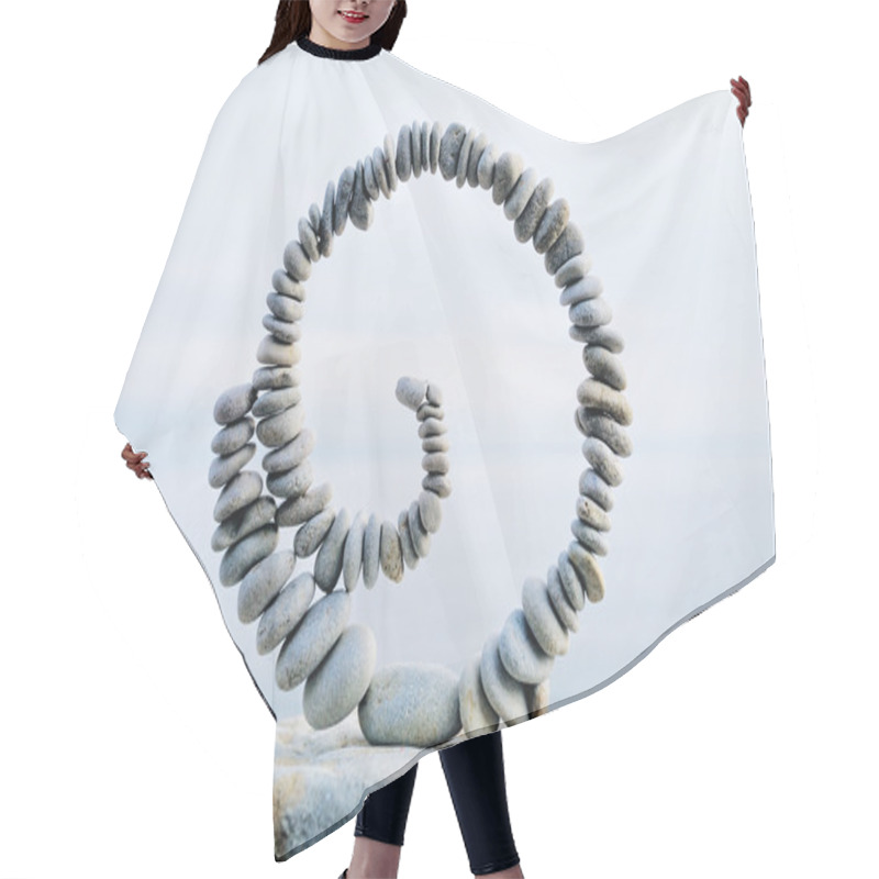 Personality  White Volute Hair Cutting Cape