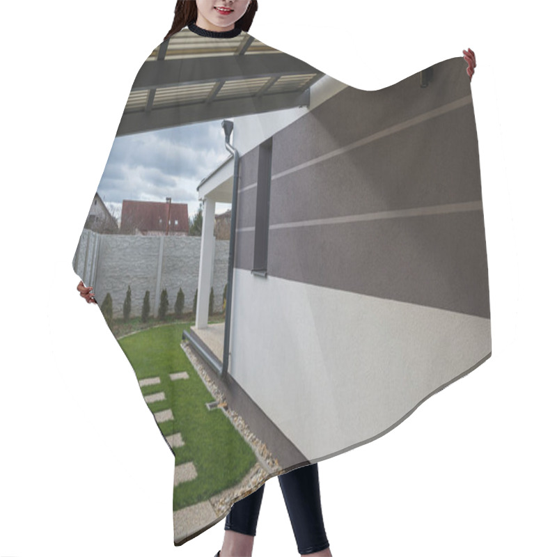 Personality  Carport By The New Modern House Hair Cutting Cape