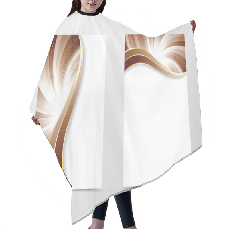 Personality  Flyer Template Vortex Design Hair Cutting Cape