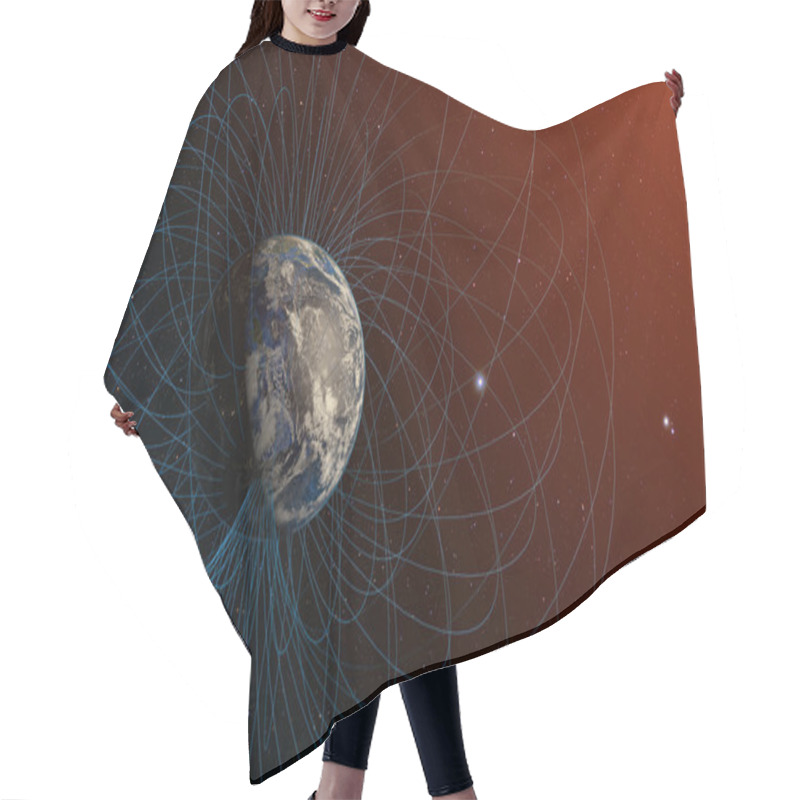 Personality  Planet Earth's Magnetic Field Hair Cutting Cape