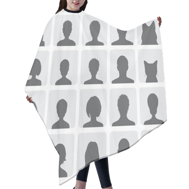 Personality  Set Of Avatars Hair Cutting Cape