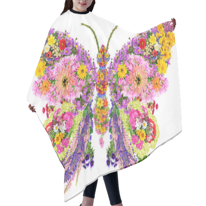 Personality  Butterfly From Summer Flowers Hair Cutting Cape